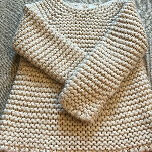 Zara kids hand-knit sweater, size 3-4